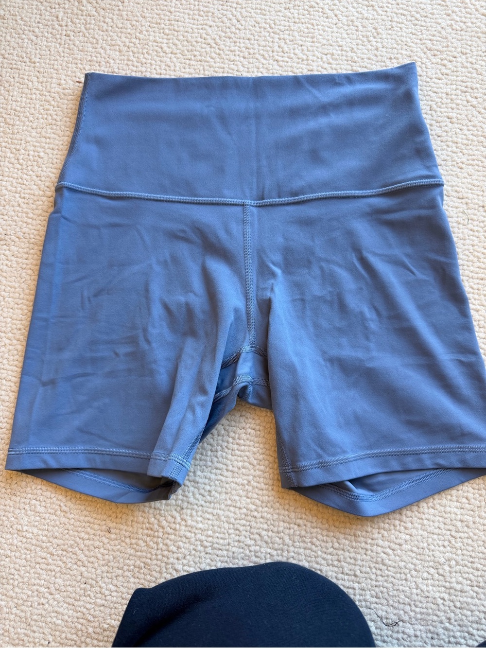 lululemon athletica High-Rise Short Bike Shorts in Dusty Blue Wundertrain